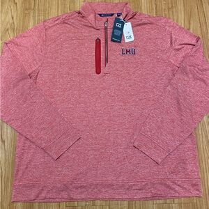 Cutter & Buck LMU Loyola Marymount University 1/4 Zip Men's 2XL Red NWT